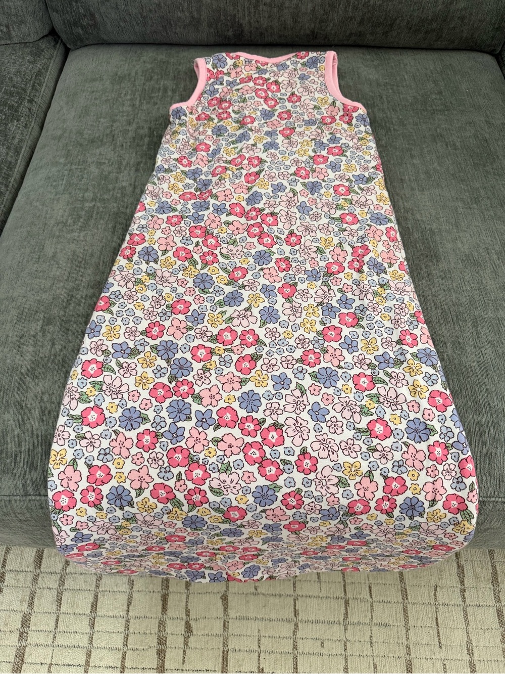 GUC Larkspur Baby Sleep Bag in Ditsy Delight, TOG 1.0 (M)